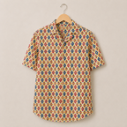 Men’s Multicolor Printed Half Sleeve Casual Shirt