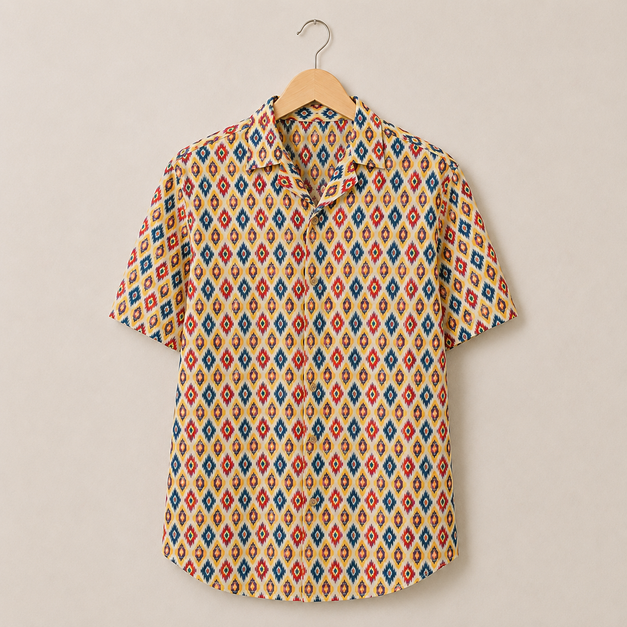 Men’s Multicolor Printed Half Sleeve Casual Shirt