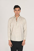 Men’s Light Beige Linen Cotton Shirt