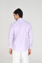 Men’s Lavender Linen Cotton Shirt