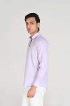 Men’s Lavender Linen Cotton Shirt