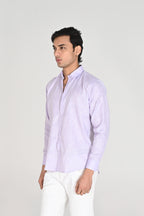 Men’s Lavender Linen Cotton Shirt