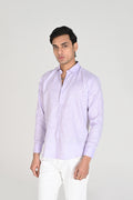 Men’s Lavender Linen Cotton Shirt