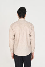 Men’s Stone Beige Linen Cotton Shirt